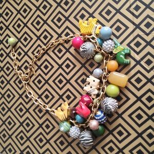 Lenora Dame Safari Animal Charm Necklace